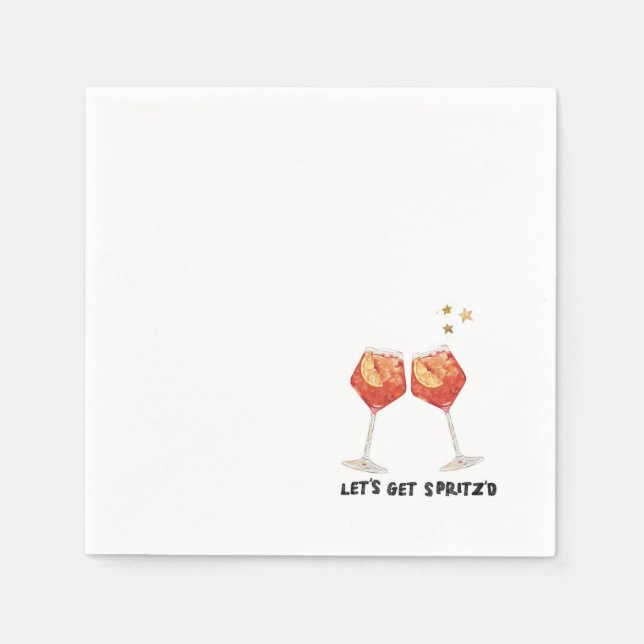 Servilleta De Papel Vamos a conseguir las servilletas de Spritz (Anverso)