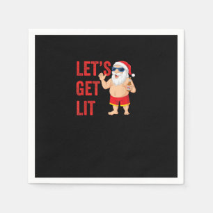 Servilleta De Papel Vamos a conseguir Navidades de Lit Santa Funny