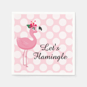 Servilleta De Papel Vamos a hacer un flamingle.