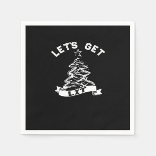 Servilleta De Papel Vamos a iluminar a este Navidad con humor gracioso