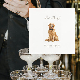 Servilleta De Papel ¡Vamos a Pawti! Servilletas de boda personalizadas