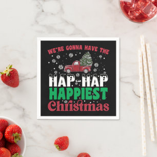 Servilleta De Papel Vamos a tener la Navidad más feliz, más feliz