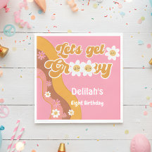 Vamos a tener un cumpleaños retro groovy