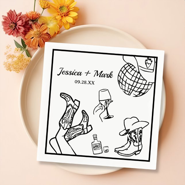 Servilleta De Papel Vamos Chica Nashville Despedida de Soltera (Subido por el creador)