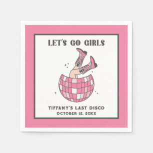 Servilleta De Papel Vamos Chicas Disco Cowgirl Bachelorette