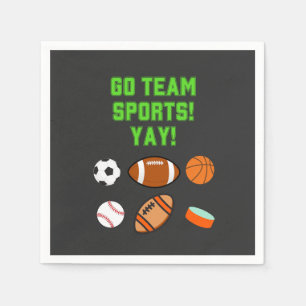 Servilleta De Papel ¡Vamos Equipo Deportivo Yay!