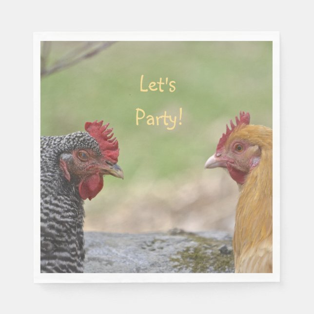 Servilleta De Papel Vamos Fiesta Pollo (Anverso)