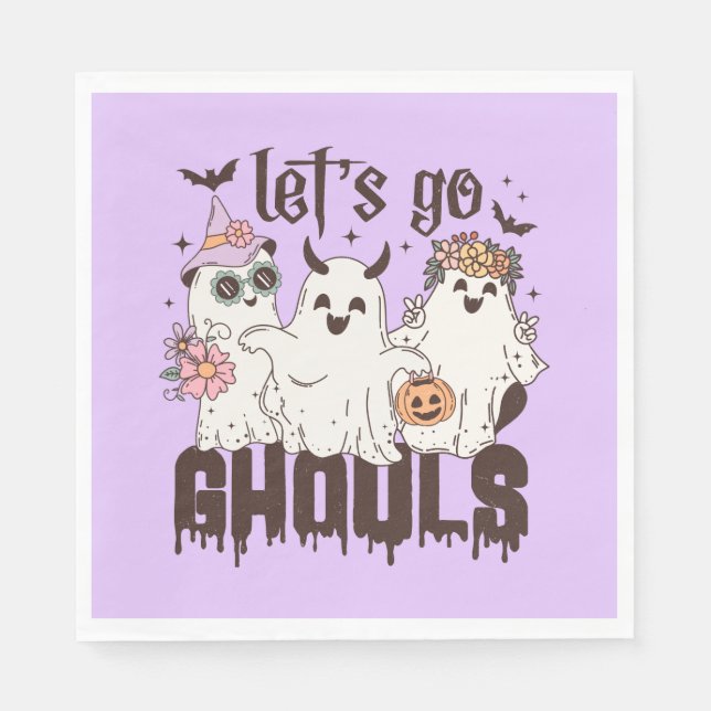 Servilleta De Papel Vamos Ghouls Halloween (Anverso)