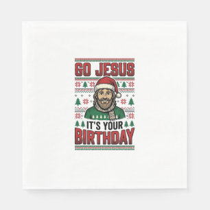 Servilleta De Papel Vamos Jesús Camiseta Vintage Cumpleaños Navidad