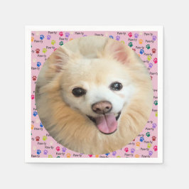 Servilleta De Papel ¡Vamos Paw-ty! Perro personalizado