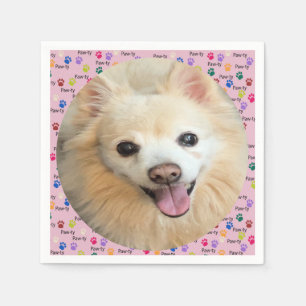 Servilleta De Papel ¡Vamos Paw-ty! Perro personalizado