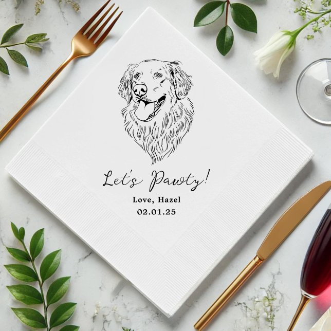 Servilleta De Papel Vamos Personalizado Mascota pavimentado Boda de Co (Subido por el creador)