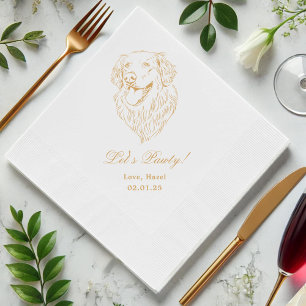Servilleta De Papel Vamos Personalizado Mascota pavimentado Boda de Co