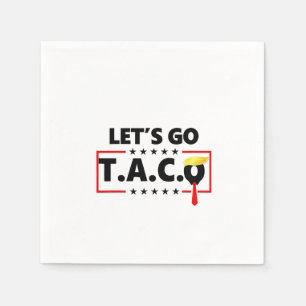 Servilleta De Papel Vamos TACO Trump 4 De Julio Amantes De Tacos
