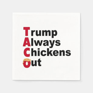 Servilleta De Papel Vamos TACO Trump siempre se ríe