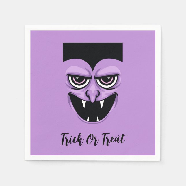 Servilleta De Papel Vampiro de Halloween (Anverso)