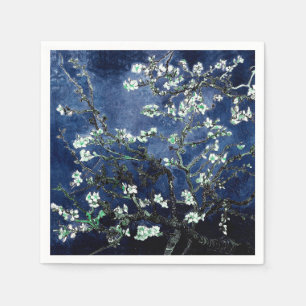 Servilleta De Papel Van Gogh Almond Blossoms Midnight Blue