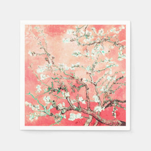 Servilleta De Papel Van Gogh Almond Blossoms Peach