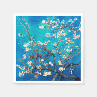 Van Gogh Almond Blossoms turquesa brillante