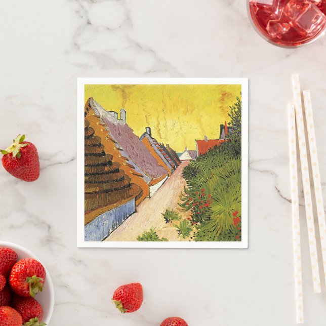 Servilleta De Papel Van Gogh - Calle en Saintes-Maries, (In situ)