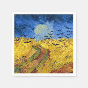 Servilleta De Papel Van Gogh Campo de Trigo con Cuervos Post Impresion