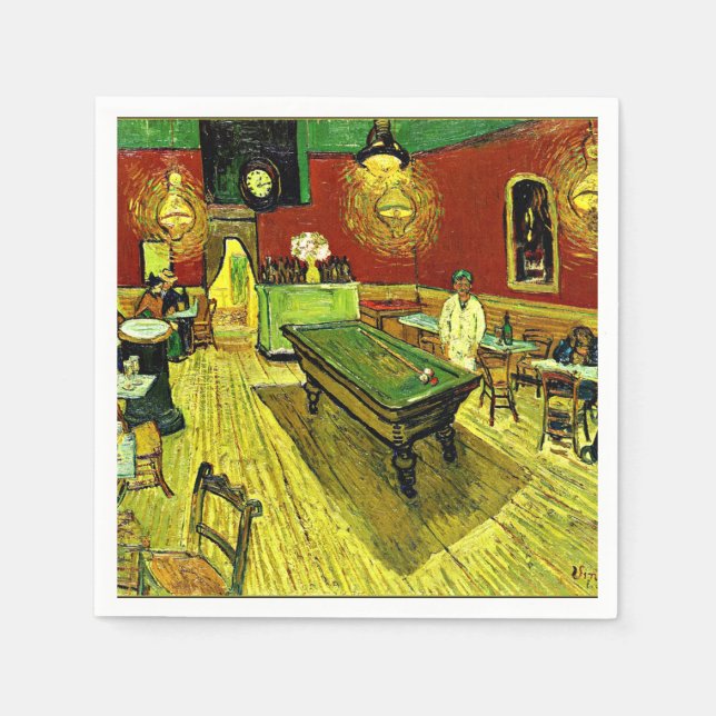 Servilleta De Papel Van Gogh - El café nocturno, (Anverso)