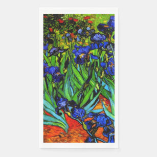 Servilleta De Papel Van Gogh - Irises, pintura famosa,