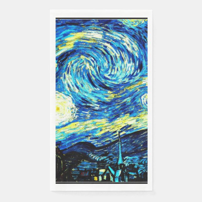 Servilleta De Papel Van Gogh - Noche Starry (Anverso)