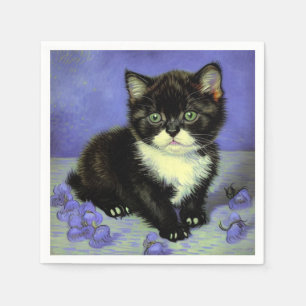 Servilleta De Papel Van Gogh Tuxedo Kitten
