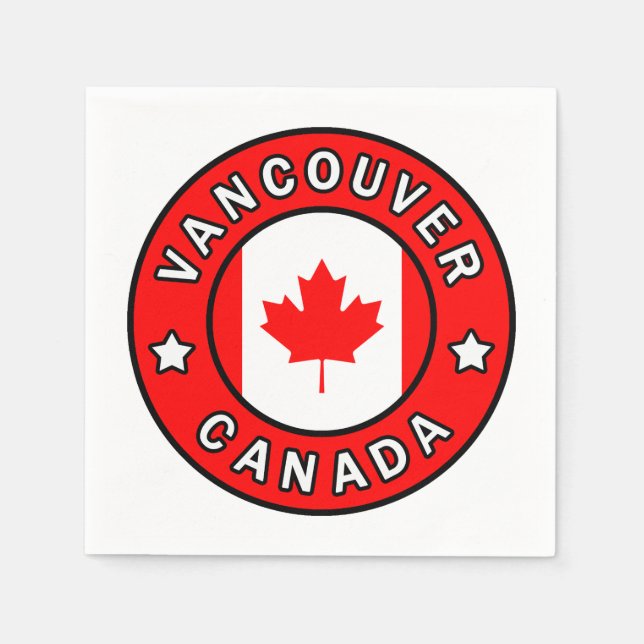 Servilleta De Papel Vancouver Canada (Anverso)