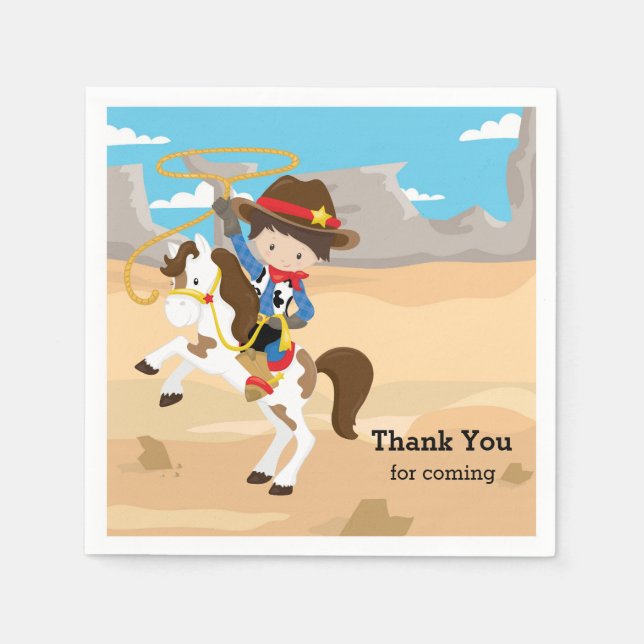 Servilleta De Papel Vaquero (Anverso)