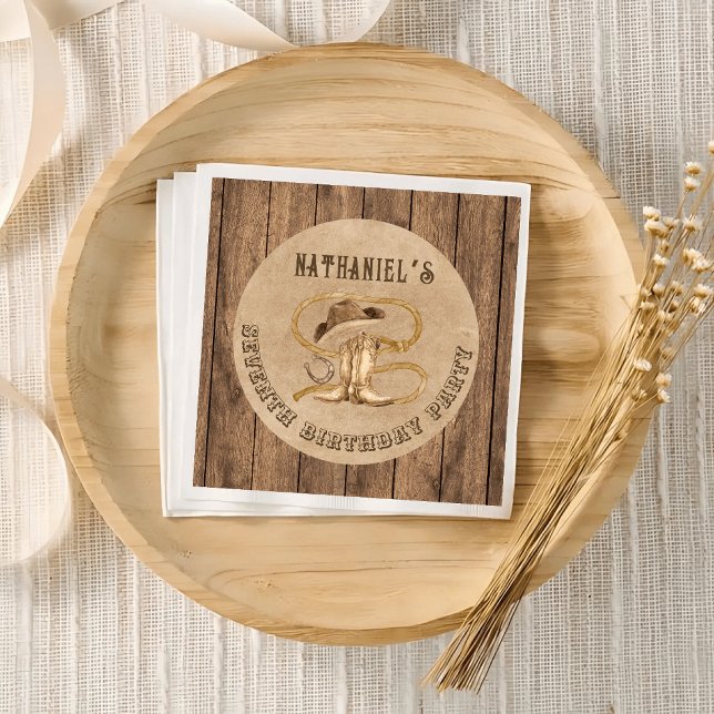 Servilleta De Papel Vaquero rústico occidental que se te busca (Subido por el creador)