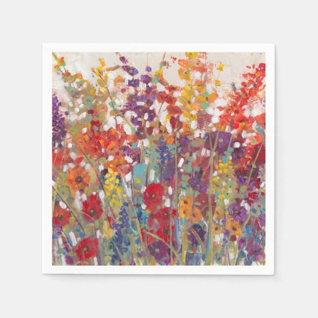 Servilleta De Papel Variedad de flores (Anverso)