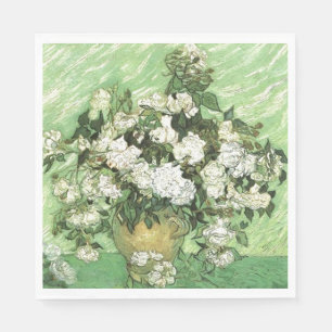Servilleta De Papel Vase con Rosas - Van Gogh