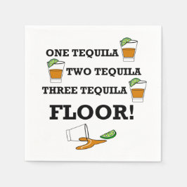 Servilleta De Papel Vaso de chupito de tequila con cóctel de cuña de l