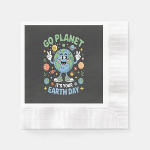 Servilleta De Papel Ve planeta es tu día de la Tierra