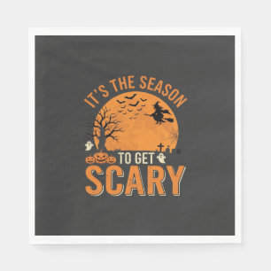 Servilleta De Papel Vector Castillo Embrujado de Halloween Aterrador