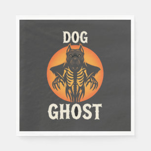 Servilleta De Papel Vector Fantasma de Perro Halloween Terror
