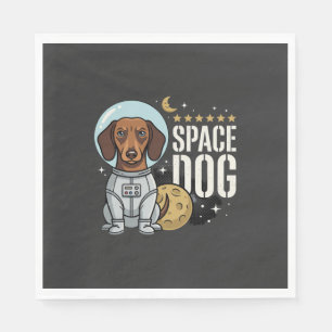 Servilleta De Papel Vector perro espacial astronauta Dachshund