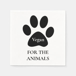Servilleta De Papel Vegan por la pintura de animales