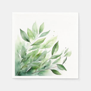 Servilleta De Papel Vegetación acuática Sale Elegante Botánico