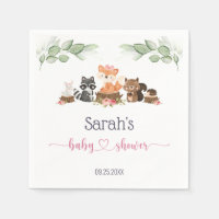 Vegetación de animales de Woodland Ropa Baby Showe