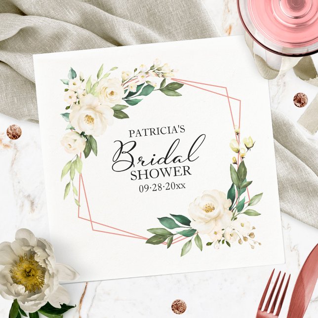 Servilleta De Papel Vegetación Gométrica Floral Floral Floral Bridal S (Subido por el creador)