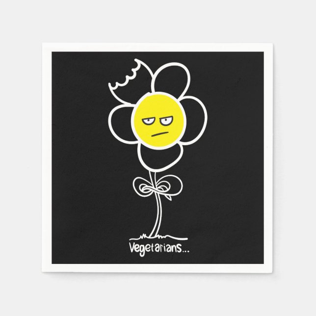 Servilleta De Papel Vegetarios... (Anverso)
