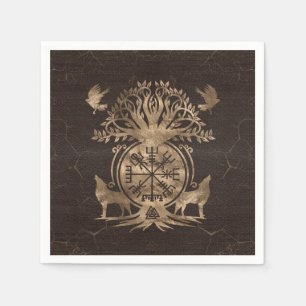 Servilleta De Papel Vegvisir - Ornamento de brújula viking