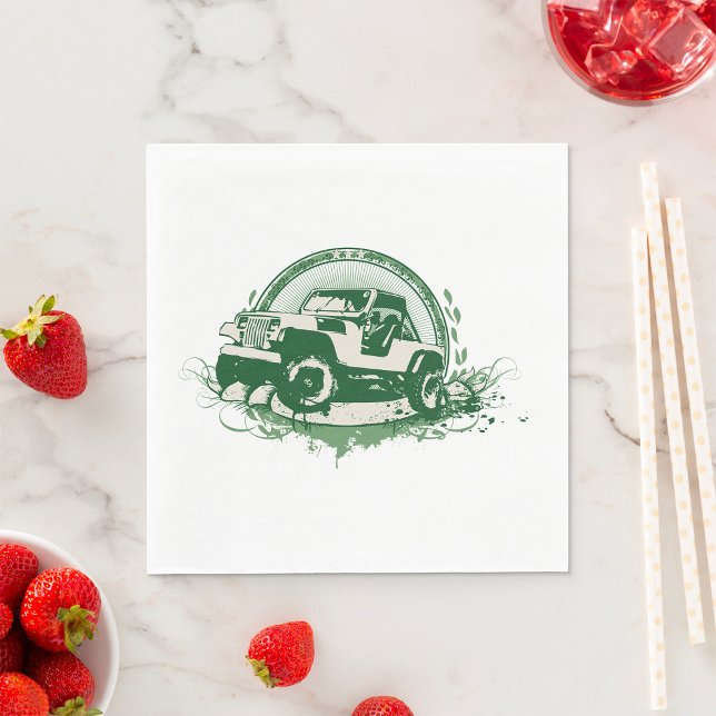 Servilleta De Papel Vehículo 4x4 Verde Todo Terreno (Subido por el creador)