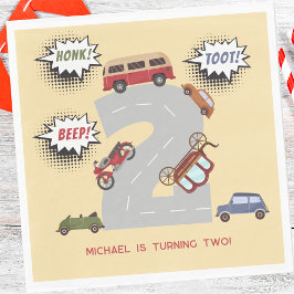 Servilleta De Papel Vehículos retro de pitido de hongos vehículos de s