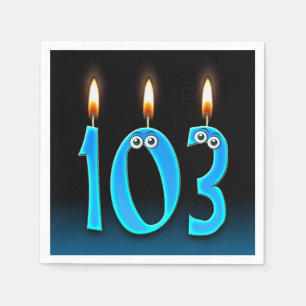 Servilleta De Papel vela de 103 años con ojos