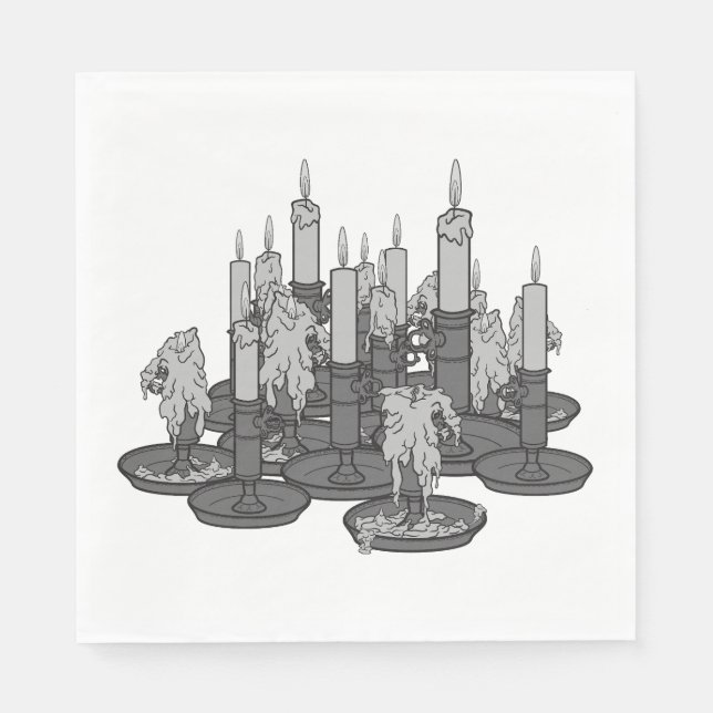 Servilleta De Papel Velas (Anverso)