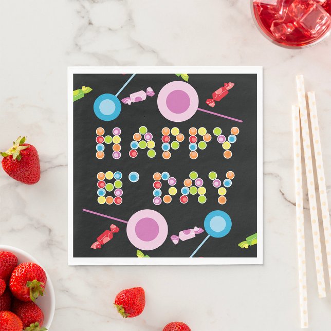Servilleta De Papel Velas de bienvenida de cumpleaños (Subido por el creador)